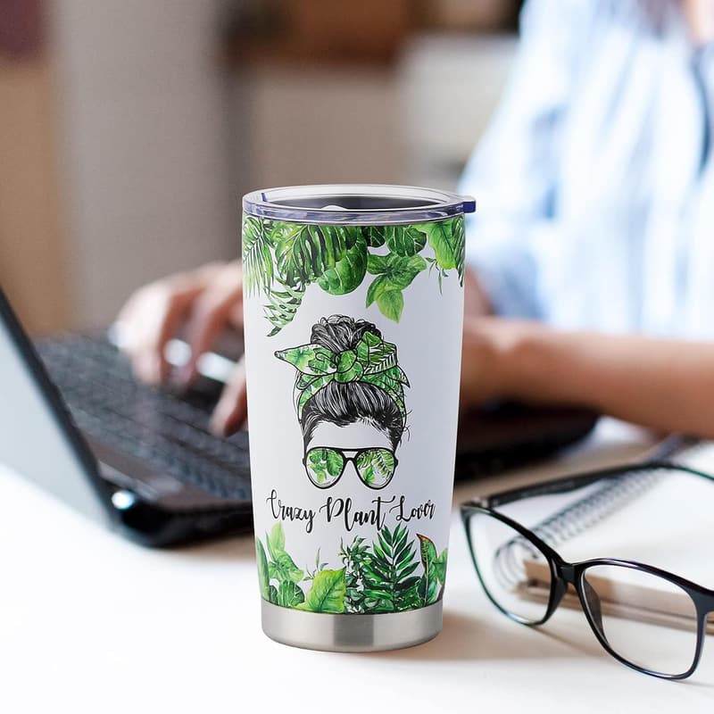 Plant Lover's 20 oz Insulated Travel Tumbler with Lid