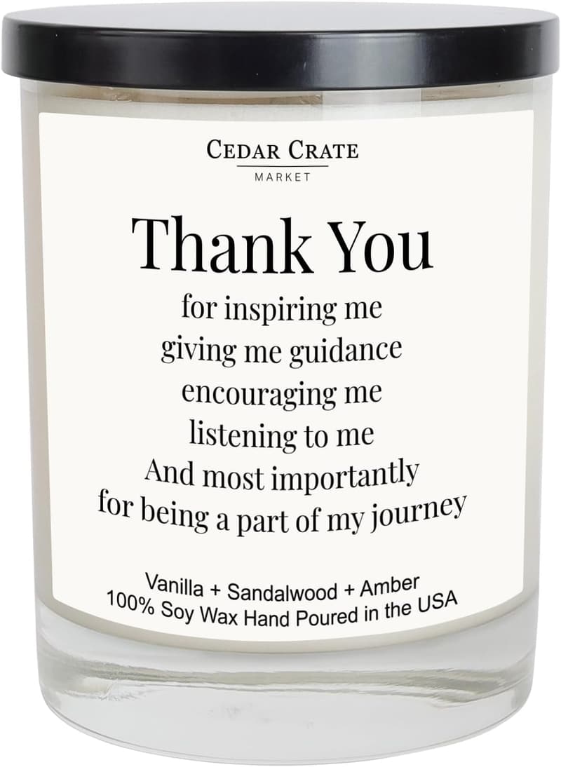 Thank You Gifts: Vanilla Scented Candles for Women, Made in USA