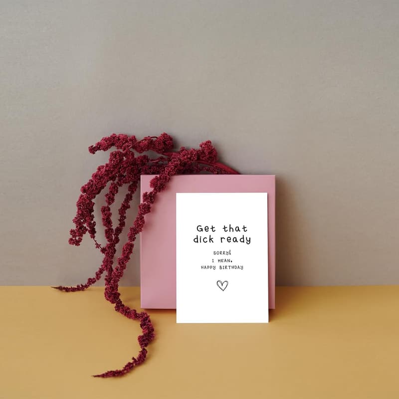 Raunchy Birthday Card for Him - Perfect for Husband or Boyfriend