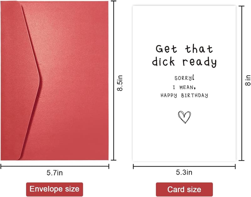 Raunchy Birthday Card for Him - Perfect for Husband or Boyfriend