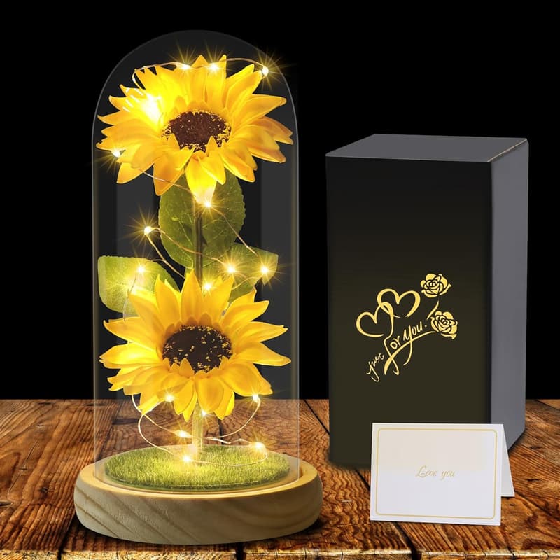 Enchanted LED Sunflower Lamp - Unique Gift for Mother's Day