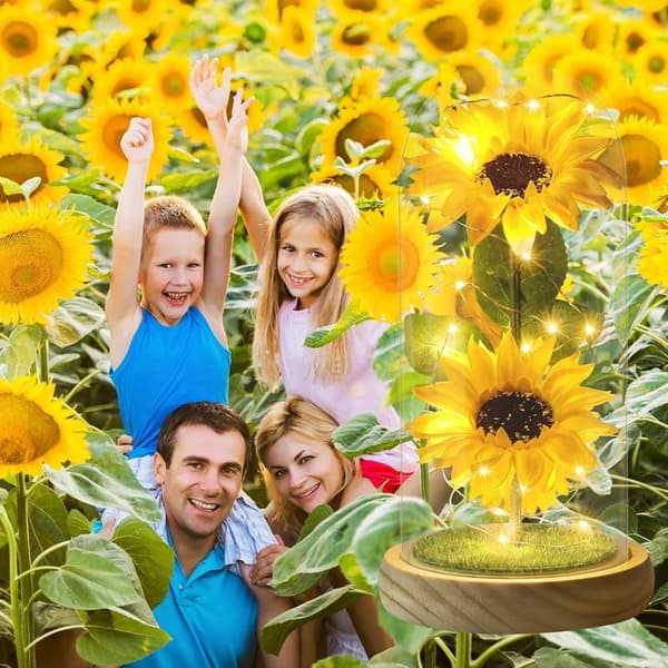 Enchanted LED Sunflower Lamp - Unique Gift for Mother's Day