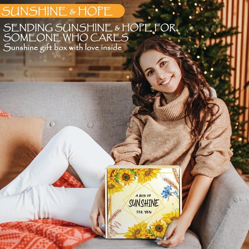Sunflower Spa Gift Basket for Mom - 10-Piece Set