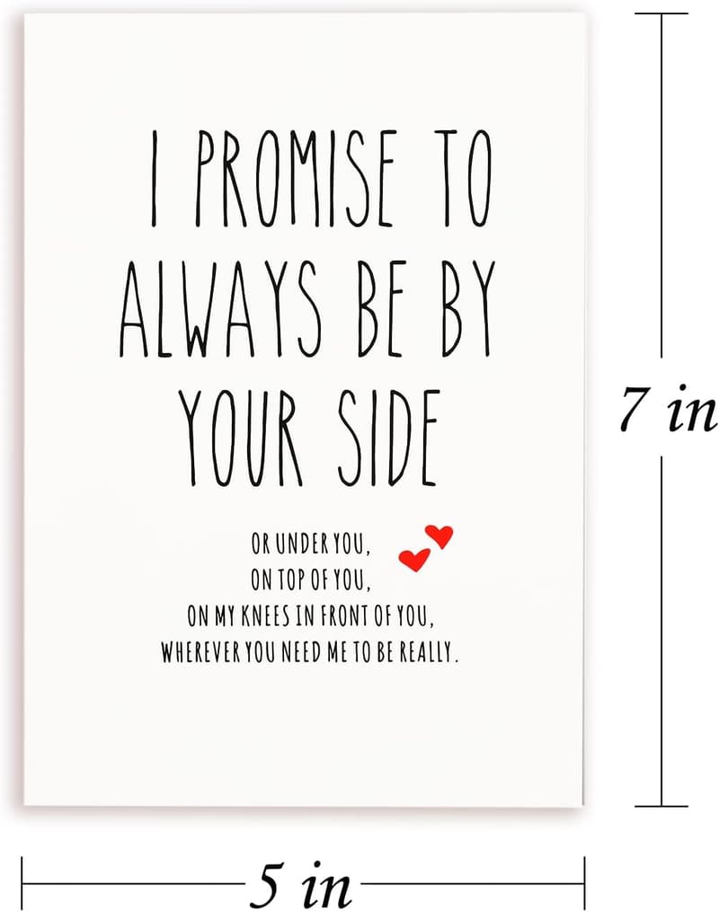 Naughty Anniversary Card for Him - Funny & Cheeky Design