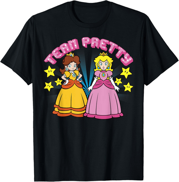 Peach & Daisy Team Graphic T-Shirt for Gamers
