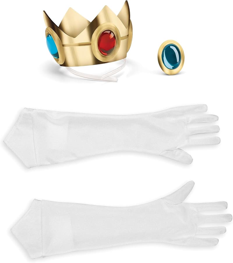 Princess Peach Adult Costume Accessory Kit for Women