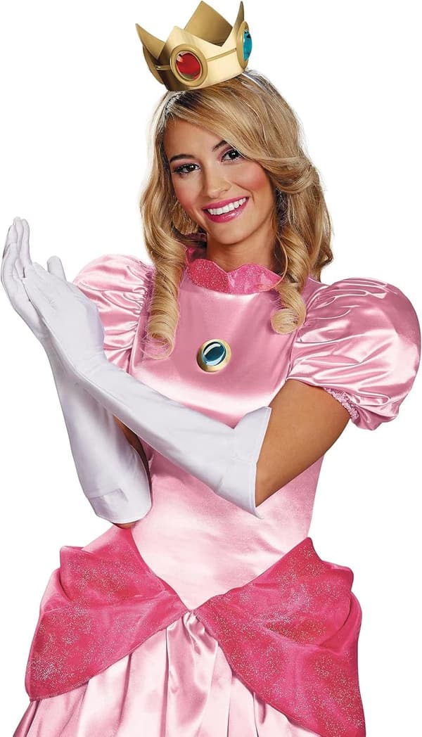 Princess Peach Adult Costume Accessory Kit for Women