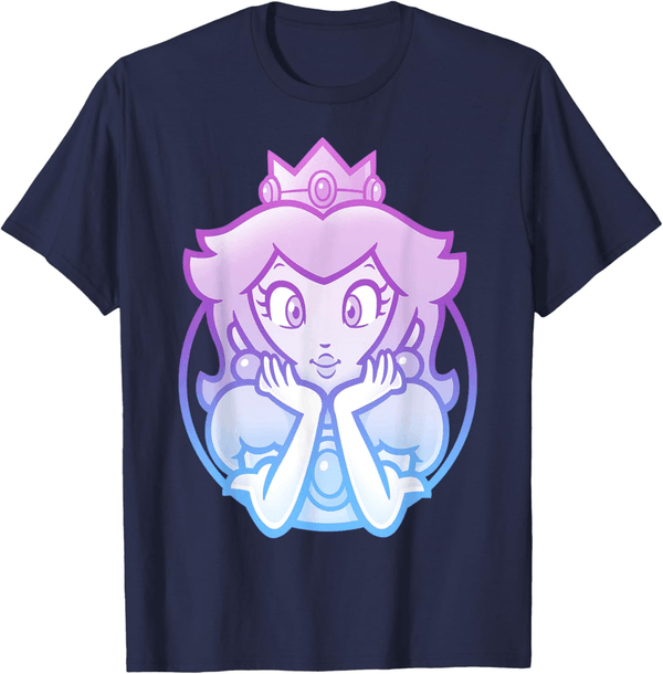 Princess Peach Gradient Portrait T-Shirt