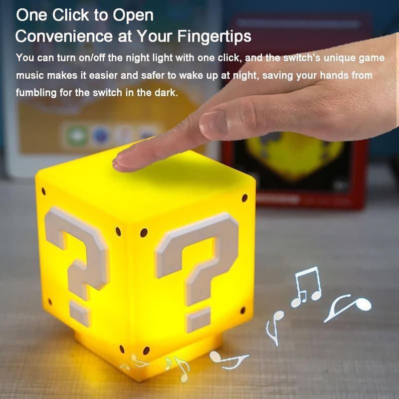 Super Mario Bros. Charging Night Light – Desktop USB Lamp for Kids