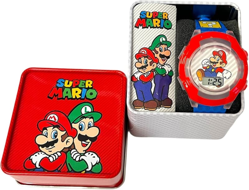 Super Mario Light-Up Digital Watch for Kids (Ages 3+)