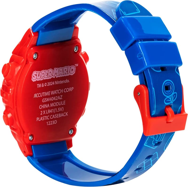 Super Mario Kids Digital Watch with Yoshi & LED Lights