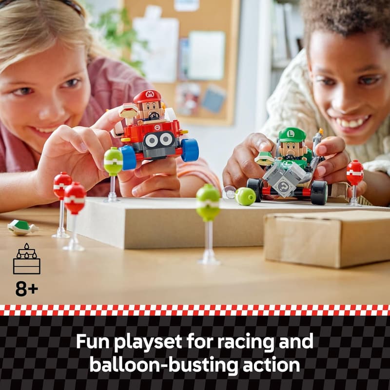 Mario Kart Baby Mario vs. Baby Luigi LEGO Building Set