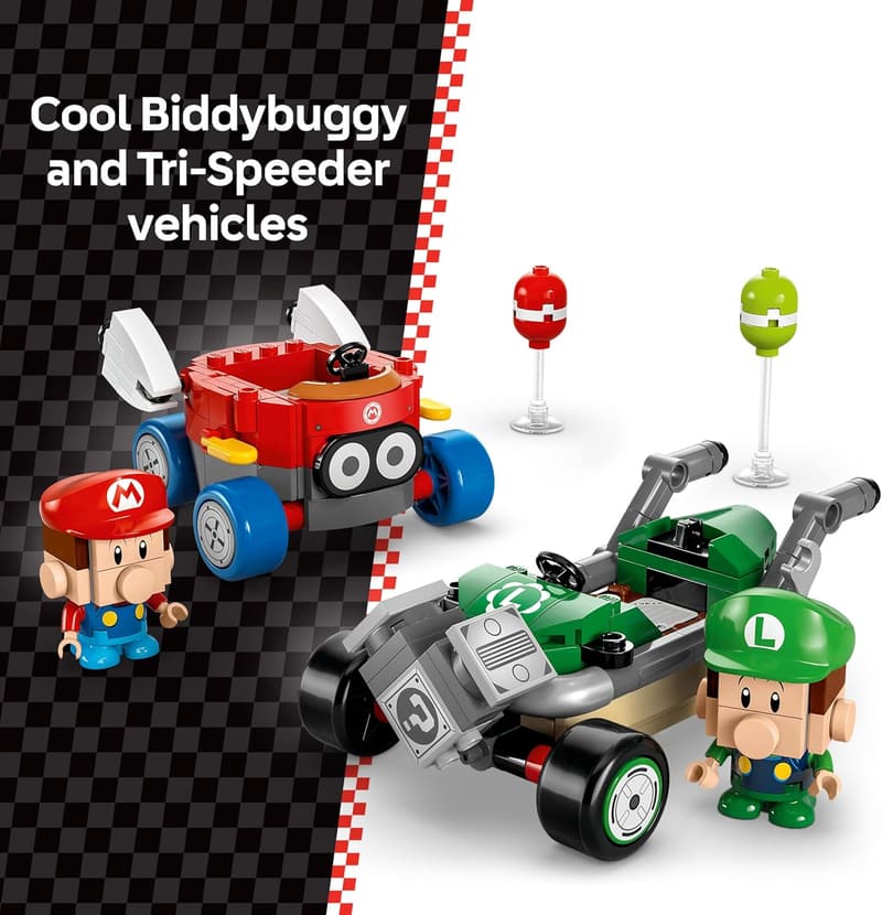 Mario Kart Baby Mario vs. Baby Luigi LEGO Building Set