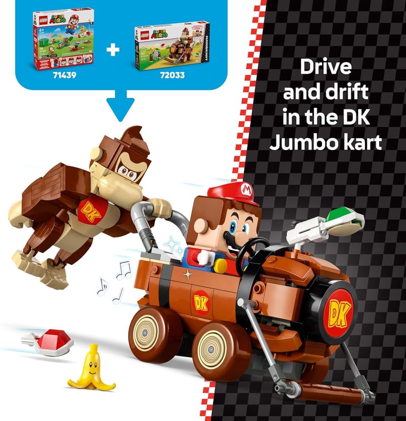 LEGO Mario Kart Donkey Kong Building Set for Kids Ages 8+