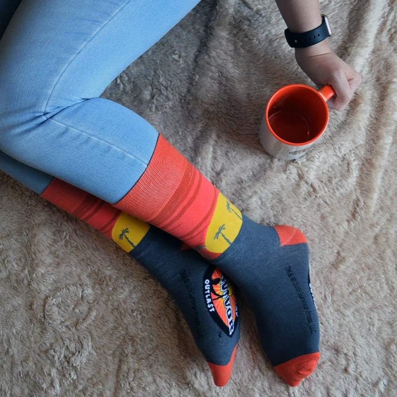 Survivor Sunrise Knit Crew Socks for Fans - Officially Licensed