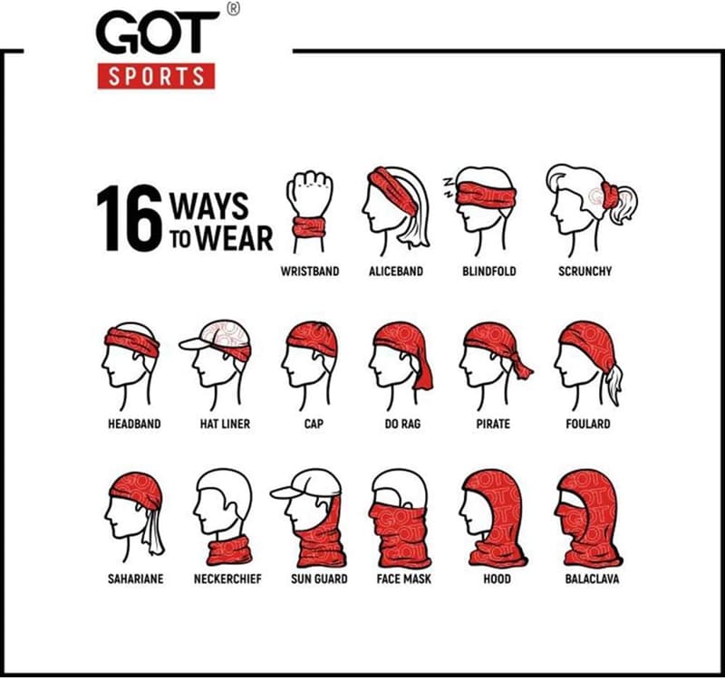 GOT Sports Tube Bandana - Versatile Gaiter for Men & Women