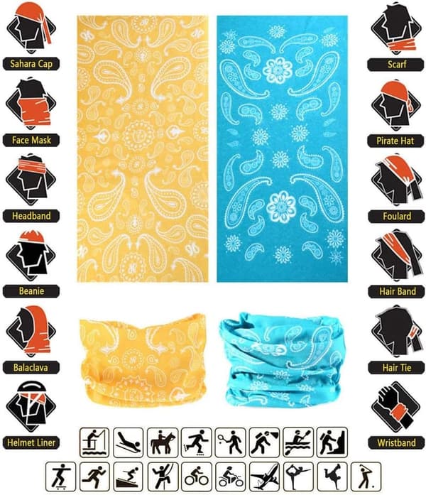 Multi-Functional Headband Gaiter Scarf for Men and Women