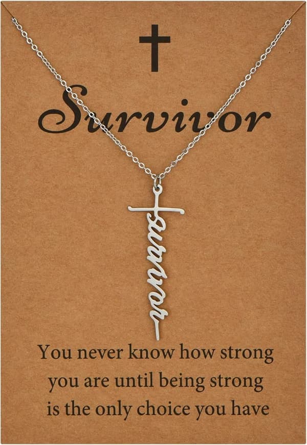 Inspirational Faith Necklace for Women - 14K Gold Plated