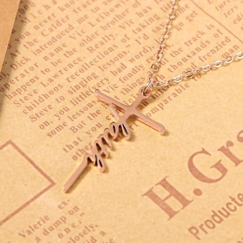 Inspirational Faith Necklace for Women - 14K Gold Plated