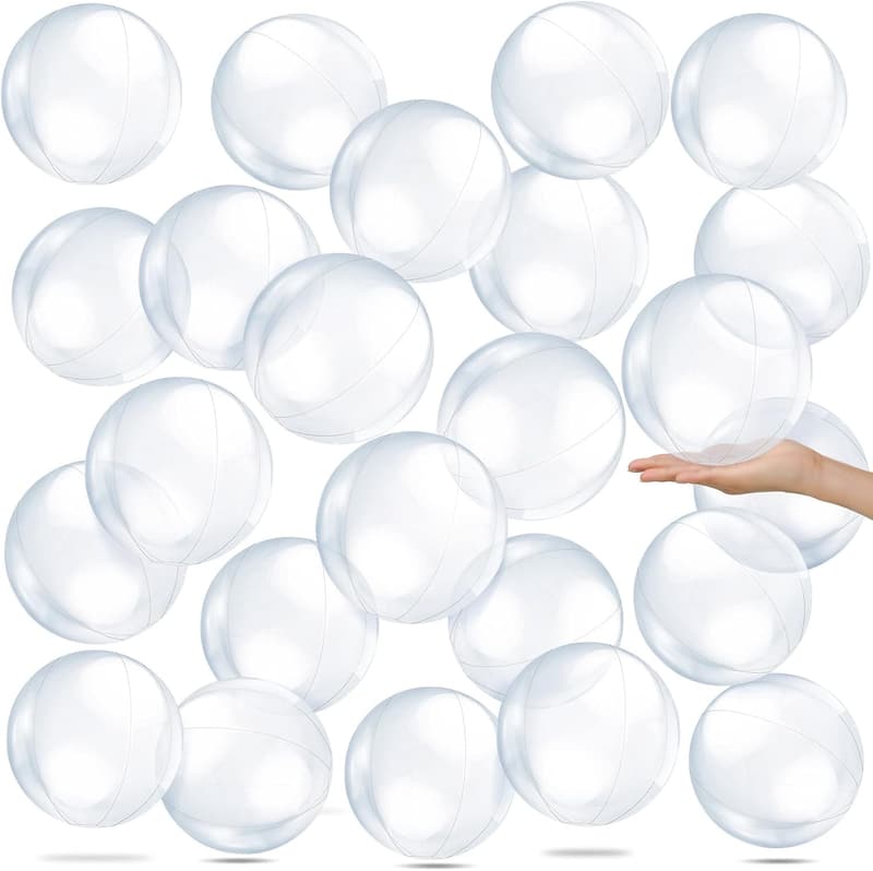 Inflatable Beach Balls - 24 Pack for Pool Parties and Summer Fun