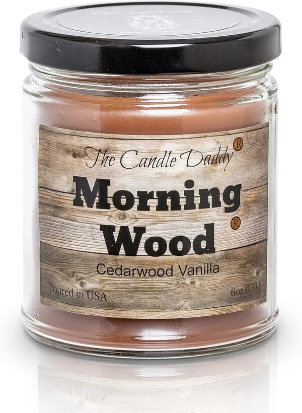 Cedarwood Vanilla Scented Candle - 6 oz, 40 Hour Burn Time
