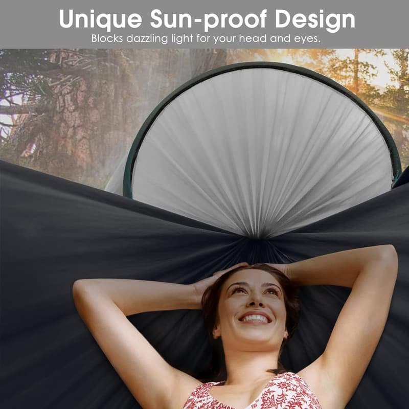 Lightweight 2-Person Outdoor Camping Hammock with Mosquito Net