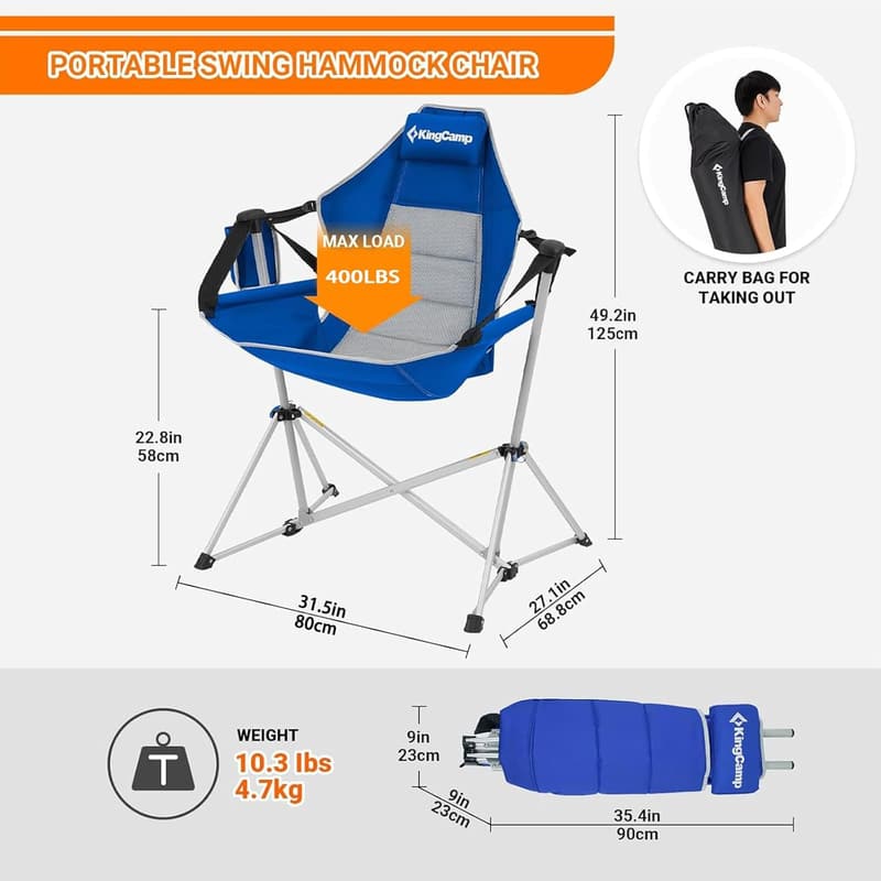 Heavy-Duty Portable Hammock Chair for Outdoor Use