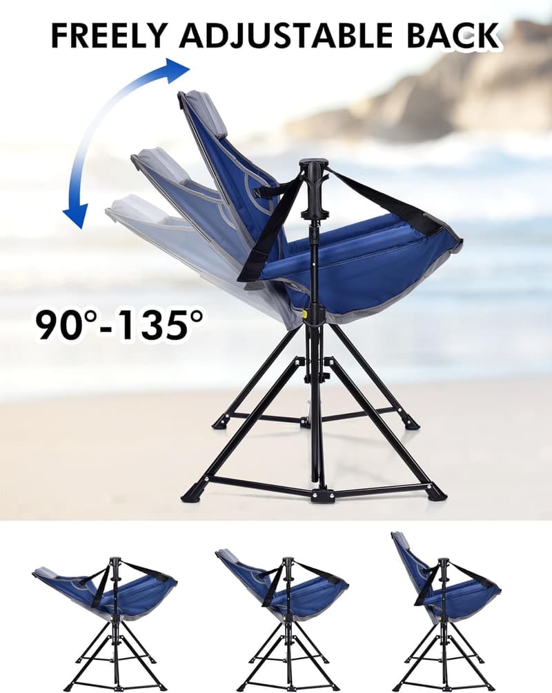 Portable Adjustable Hammock Chair for Camping - 450 LBS Capacity
