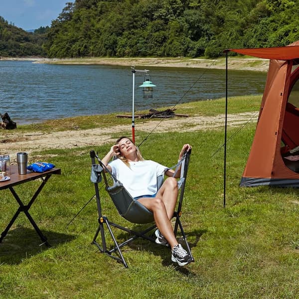 Portable Heavy-Duty Hammock Chair with Adjustable Backrest