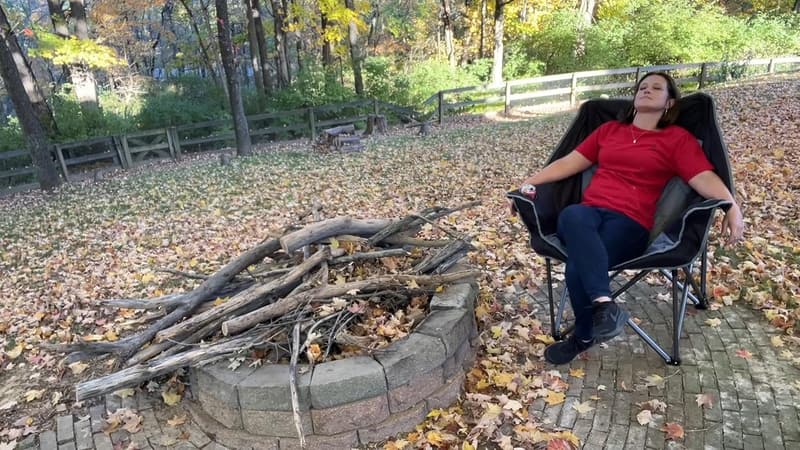 Heavy-Duty Portable Quad-Fold Camping Chair, Supports 450LBS