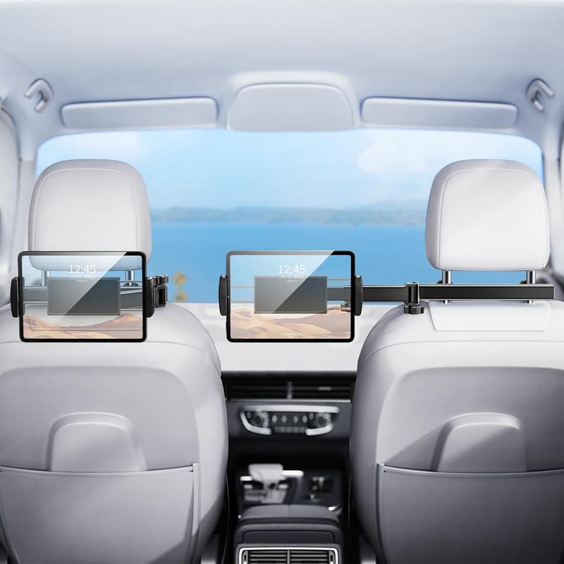 Backseat Tablet Holder for Kids - Adjustable Car Mount, 4.7