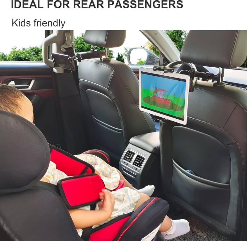 Universal Car Backseat Tablet Holder - Adjustable 360° Mount