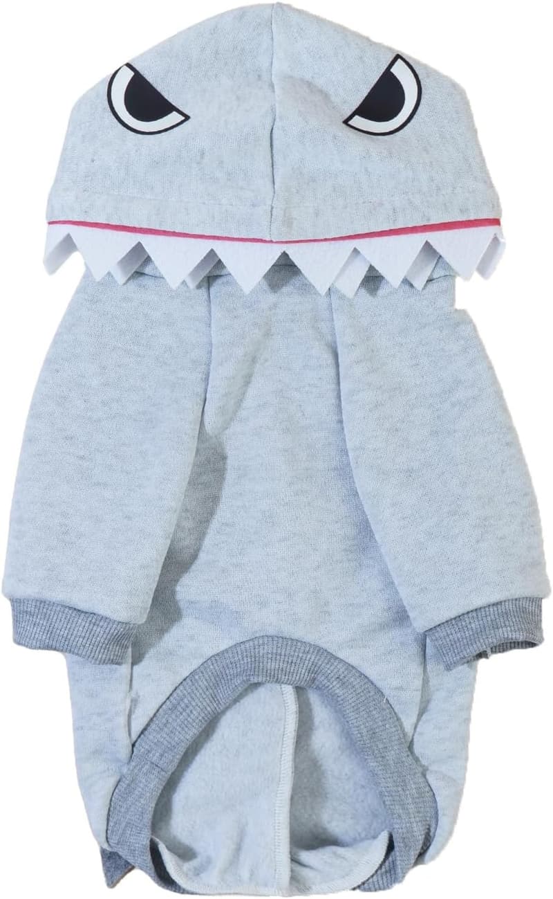 Christmas Shark Dog Hoodie for Small-Medium Pets - Warm Jacket