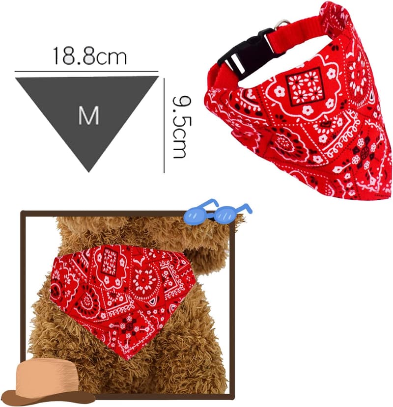 Pet Cowboy Costume Set: Bandanna, Hat & Sunglasses