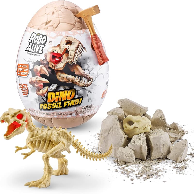 Dino Fossil Excavation Kit - T-Rex Collectible Toy with Slime
