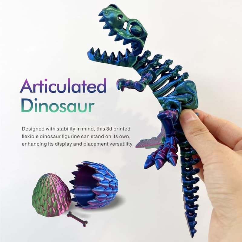 Mystery Crystal Dragon Egg with Articulated T-Rex Toy