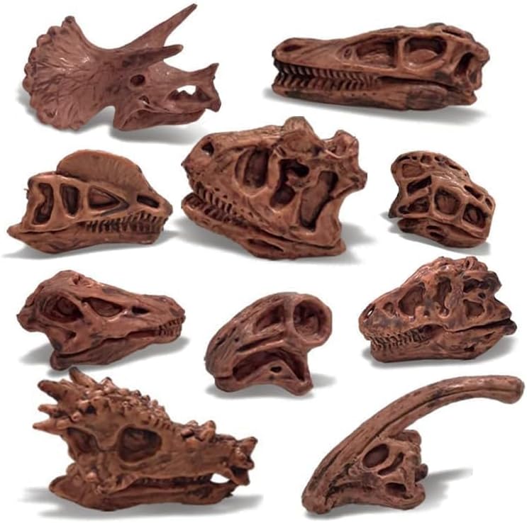Mini Dinosaur Bones Set for Sandbox Play - 11 Realistic Pieces