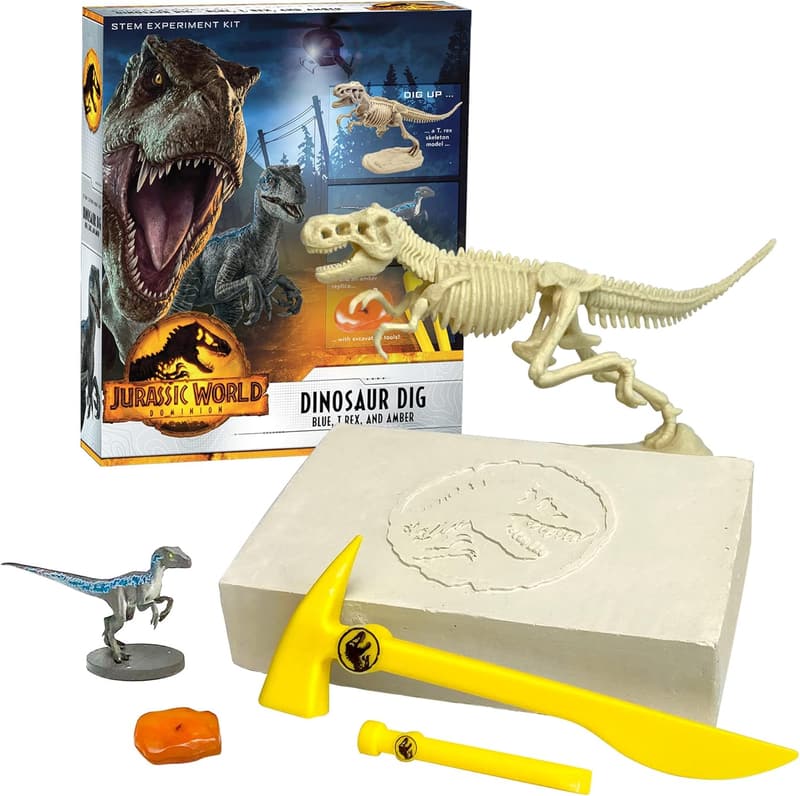 Jurassic World Dinosaur Dig STEM Kit - T. Rex & Amber Excavation