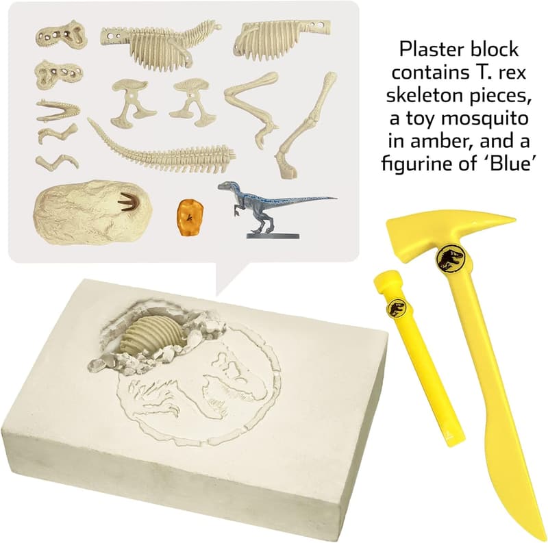 Jurassic World Dinosaur Dig STEM Kit - T. Rex & Amber Excavation