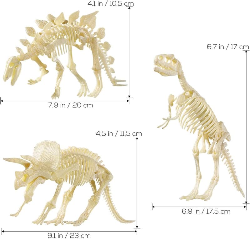 DIY 4D Dinosaur Fossil Skeleton Toy Set for Kids