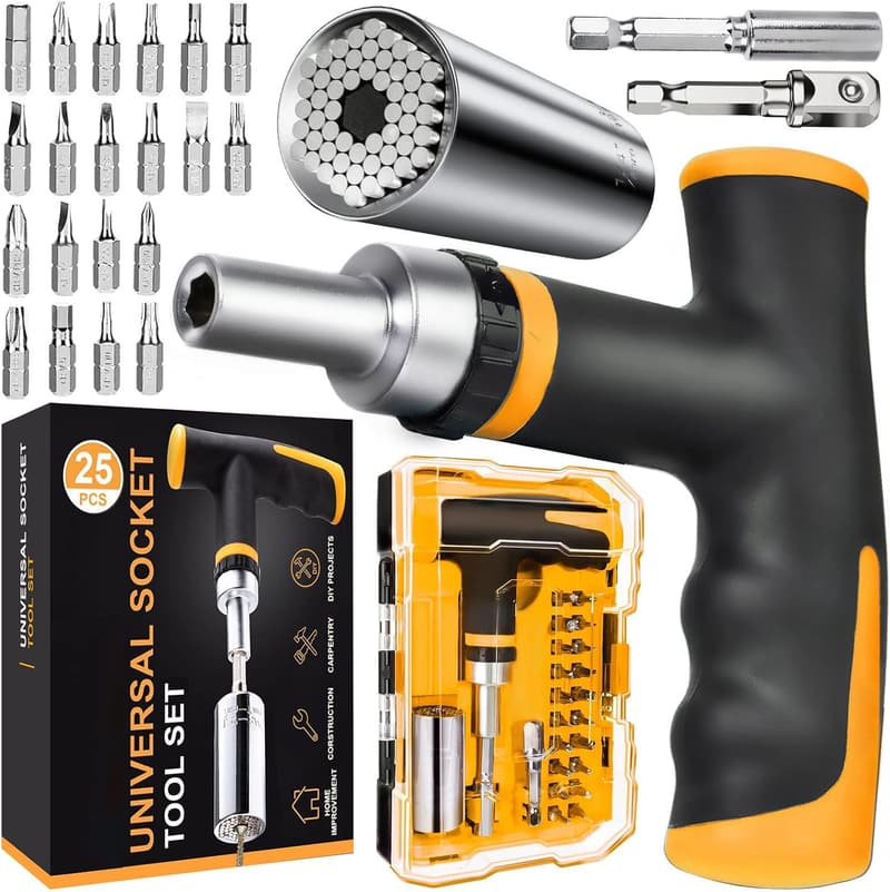 Universal Socket Tool Set - 25 pcs - Father's Day Gift for Him