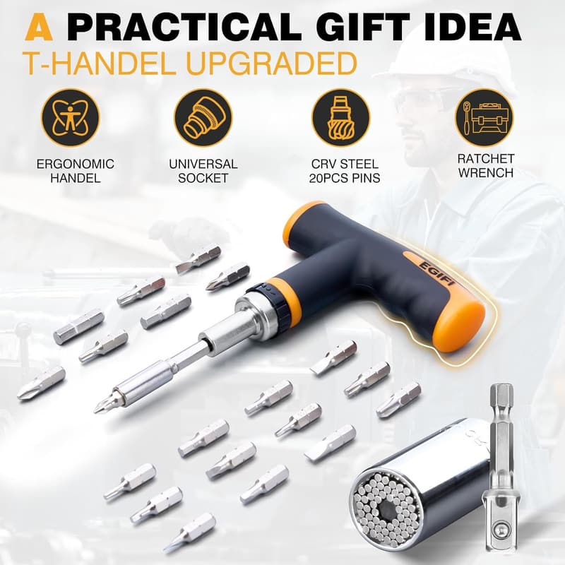 Universal Socket Tool Set - 25 pcs - Father's Day Gift for Him