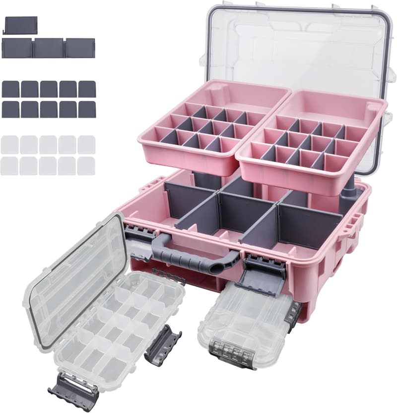 Universal Fishing Tackle Box with Waterproof Storage - Xmas Gift