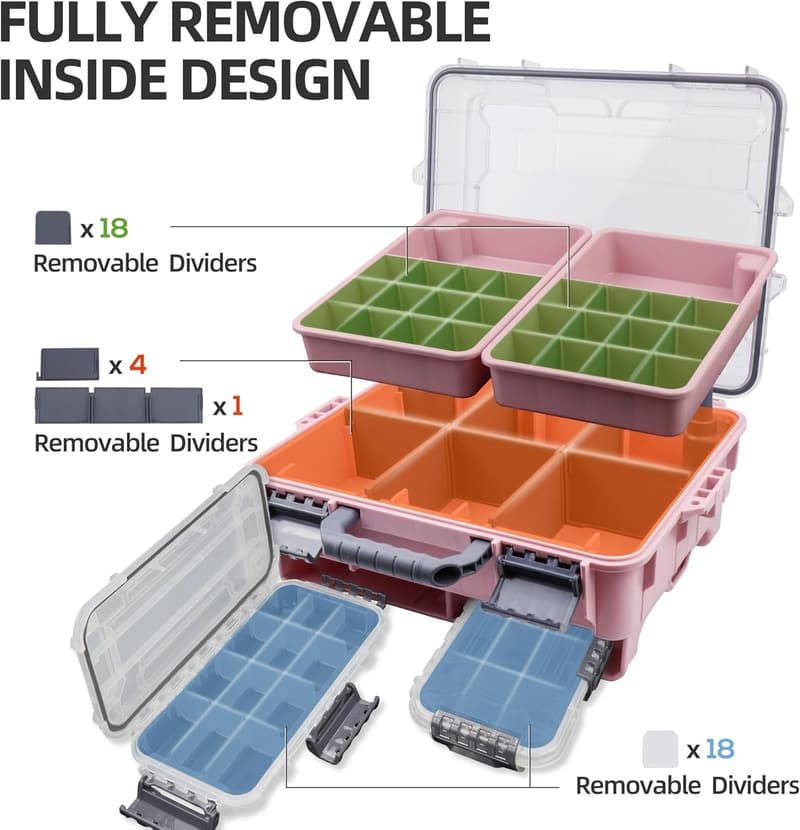 Universal Fishing Tackle Box with Waterproof Storage - Xmas Gift
