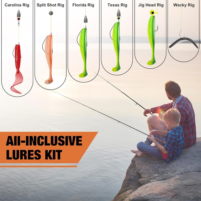 Fishing Tackle Kit for Beginners - Economic Freshwater & Saltwater Gear