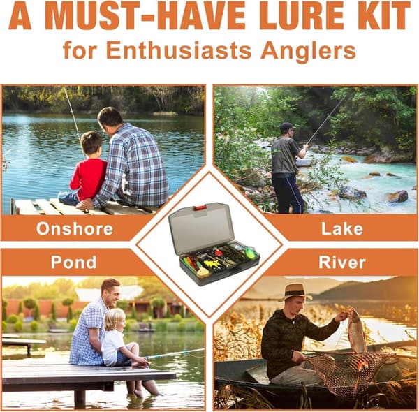 Fishing Tackle Kit for Beginners - Economic Freshwater & Saltwater Gear