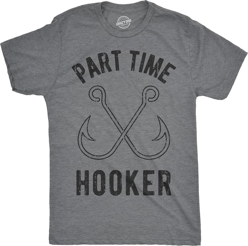 Funny Fishing Joke T-Shirt for Men - Novelty Tee