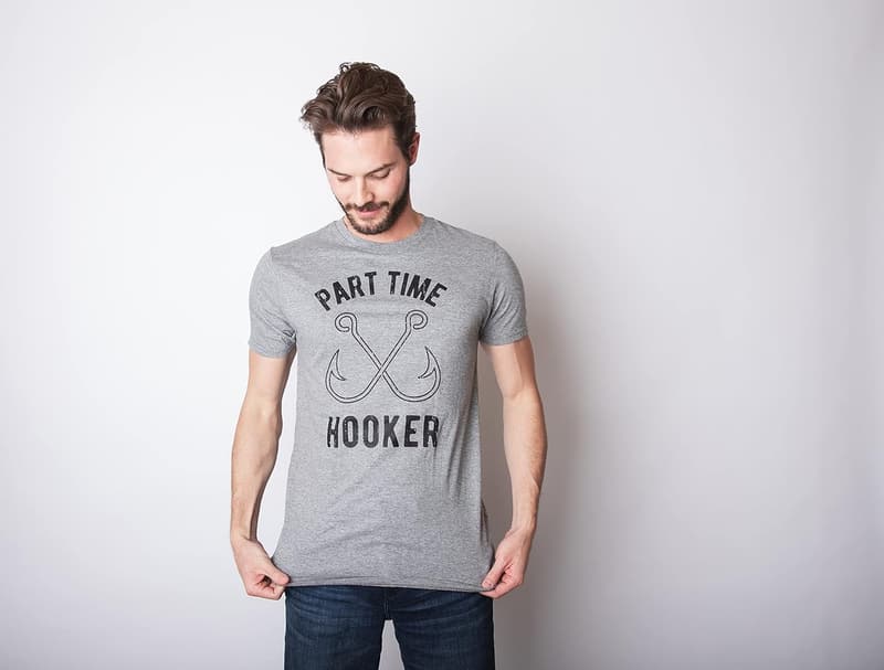 Funny Fishing Joke T-Shirt for Men - Novelty Tee