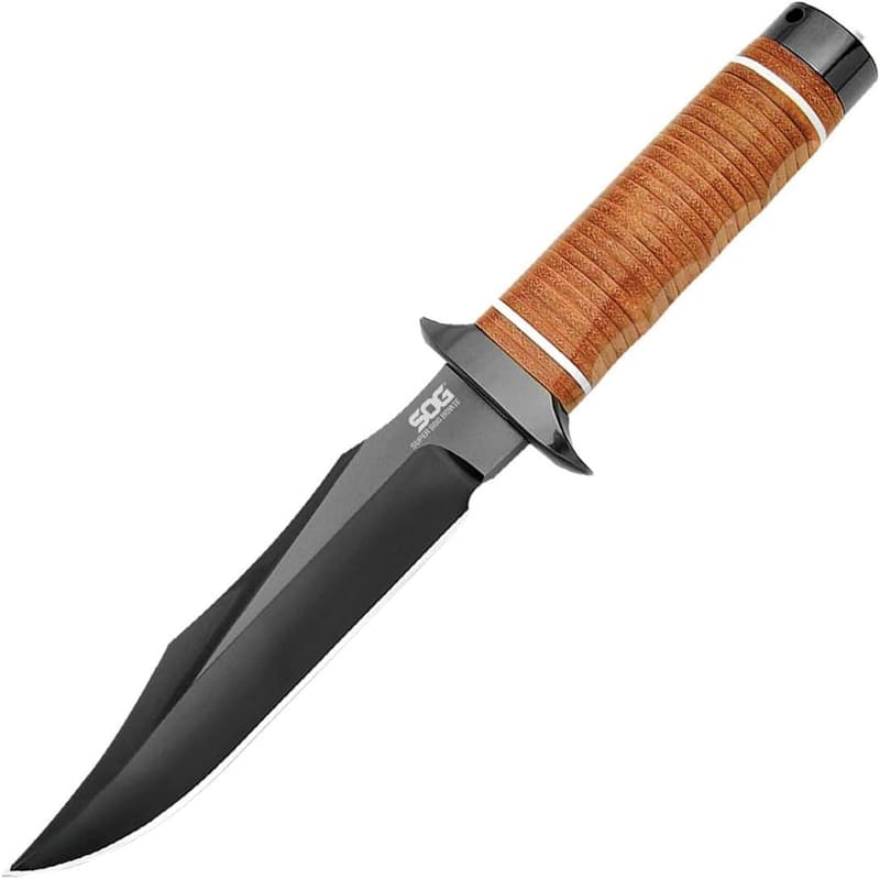 Fixed Blade Tactical Knife with Sculpted Cross Guard