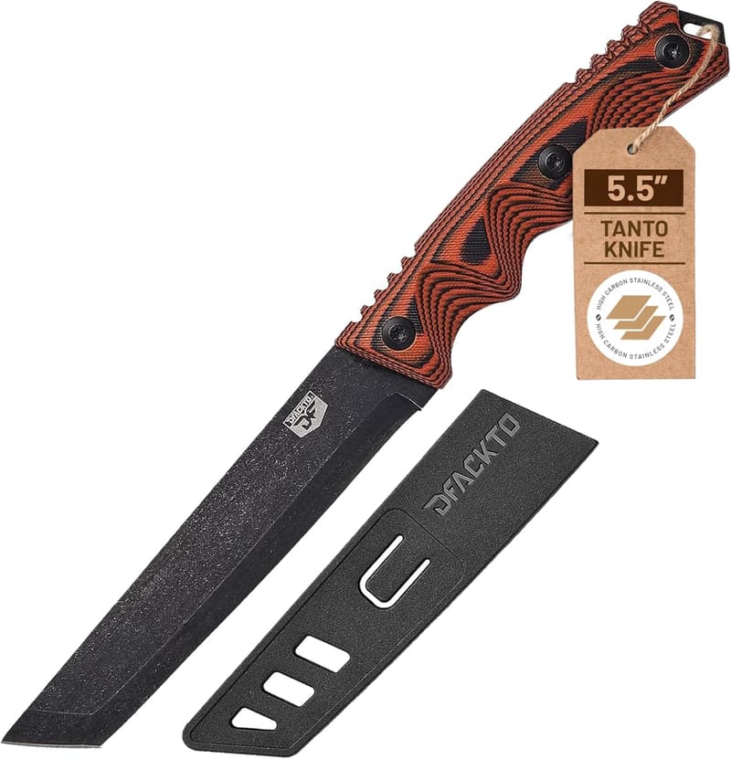Utility Knife – High Carbon Stainless Steel Blade – Tactical Design